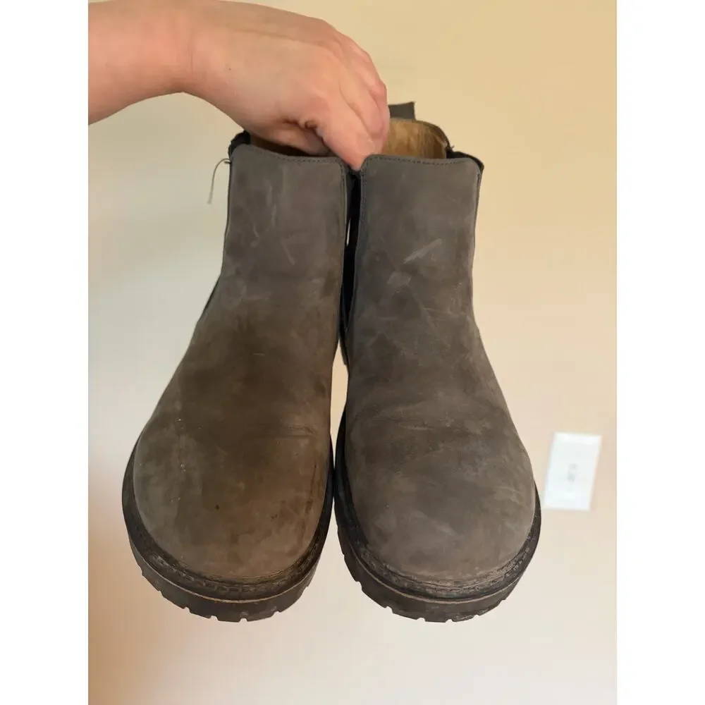 Birkenstock graphite nubuck size 43/ 10 mens chelsea boots